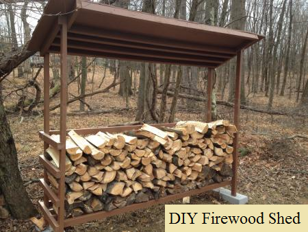 how to build a firewood wood shed for under $200 - youtube