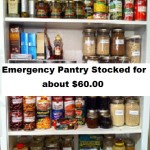 Emergency Pantry Stocked for About $60.00