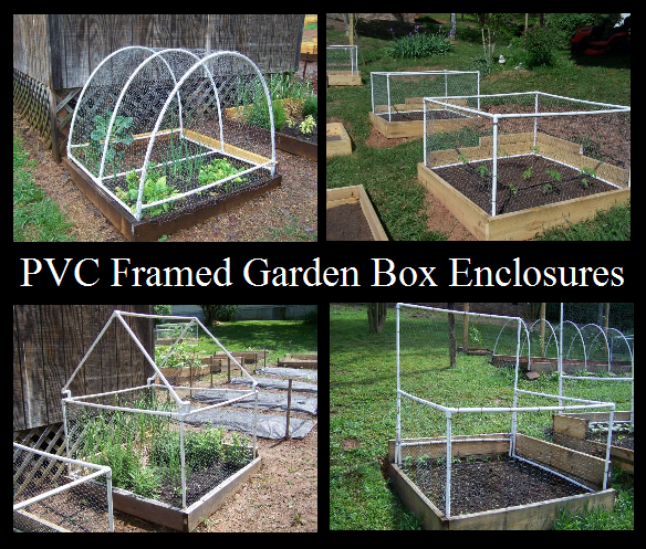 PVC Framed Garden Box Enclosures 