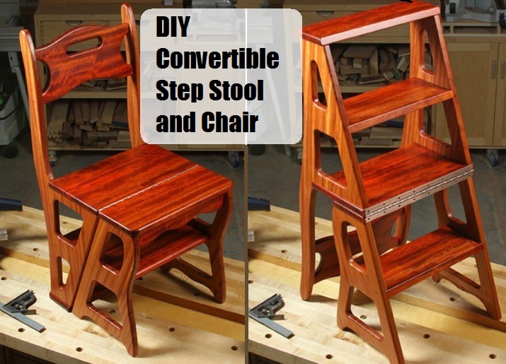  DIY Convertible Step Stool and Chair