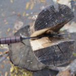 Splitting Firewood With a Knife AKA Batoning