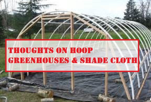 Thoughts on Hoop Greenhouses & Shade Cloth
