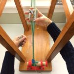 DIY Tablet Loom From a Wooden Stool